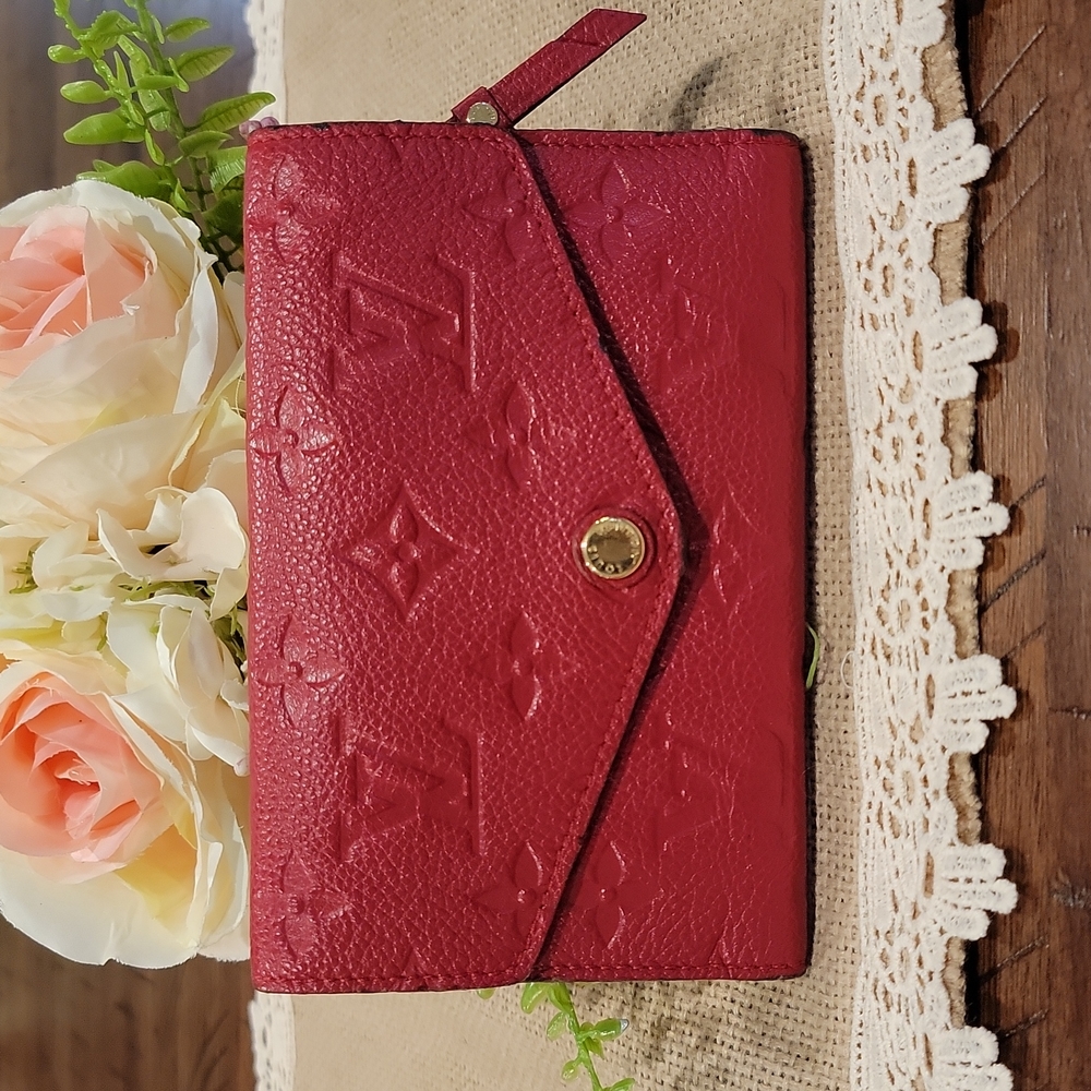 Louis Vuitton Red Monogram Envelope Wallet